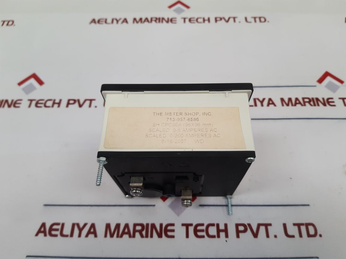 The Meter Shop A-c Amps Ammmeter 0-200