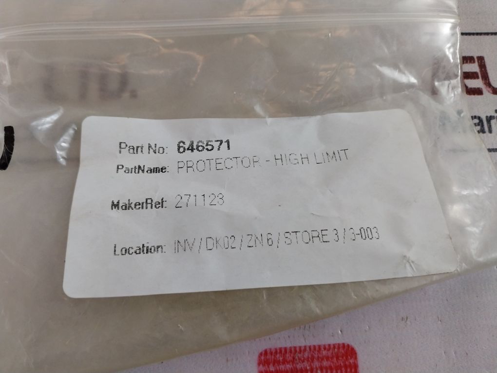 Therm-o-disc 646571 Protector-high Limit Switch 10H14