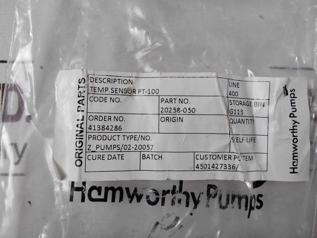 Thermotron Temp.Sensor Pt-100