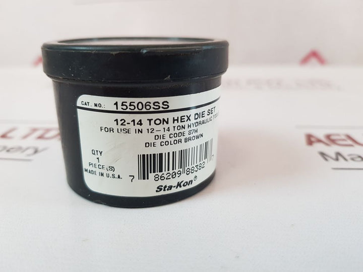 Thomas & Betts 15506Ss 12-14 Ton Hex Die Set
