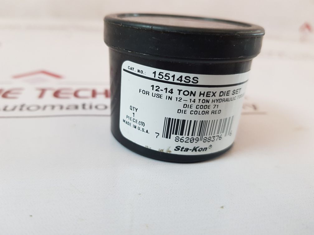 Thomas & Betts 15514Ss 12-14 Ton Hex Die Set
