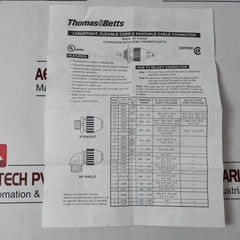 Lot Of 8X Thomas & Betts 2674 3/4" Flexible Cord & Portable Cable Connector