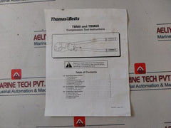 Thomas & Betts Tbm8S Compression Tool With Die Set