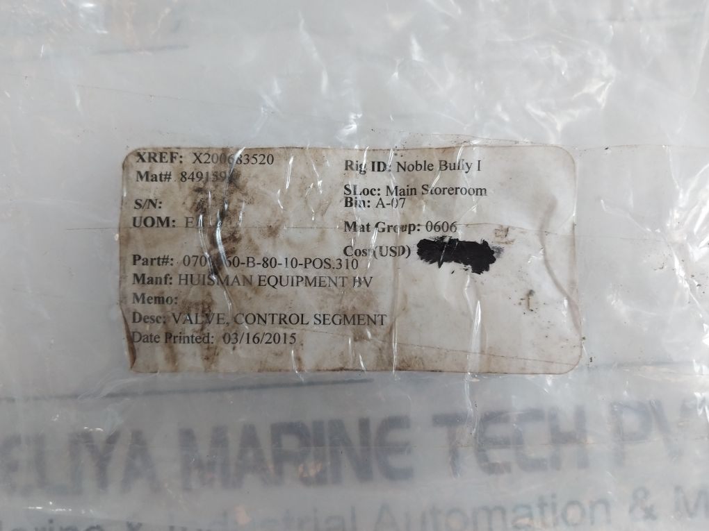 Thomas Magnete/Huisman Ex-ppcd04/Ec/20/24/C/05 Segment Control Valve
