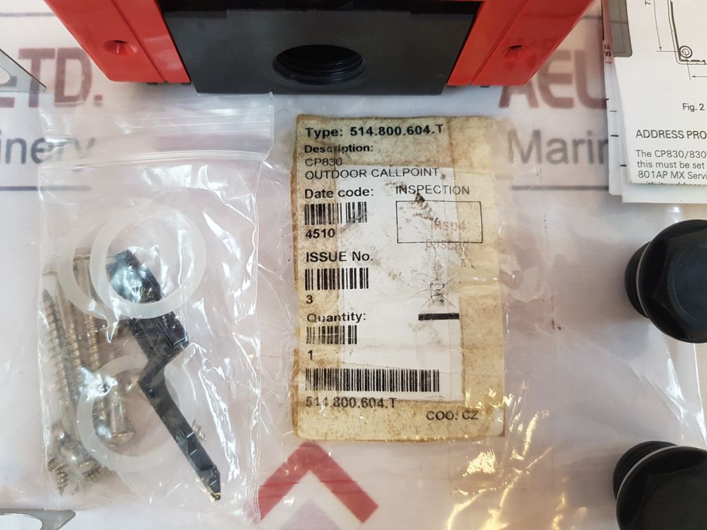 Thorn Security Cp830 Outdoor Callpoint 514.800.604.T