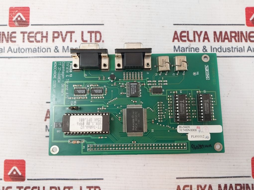 Thrane & Thrane Tt 37-100834 Monochrome Display Adapter Printed Circuit Board