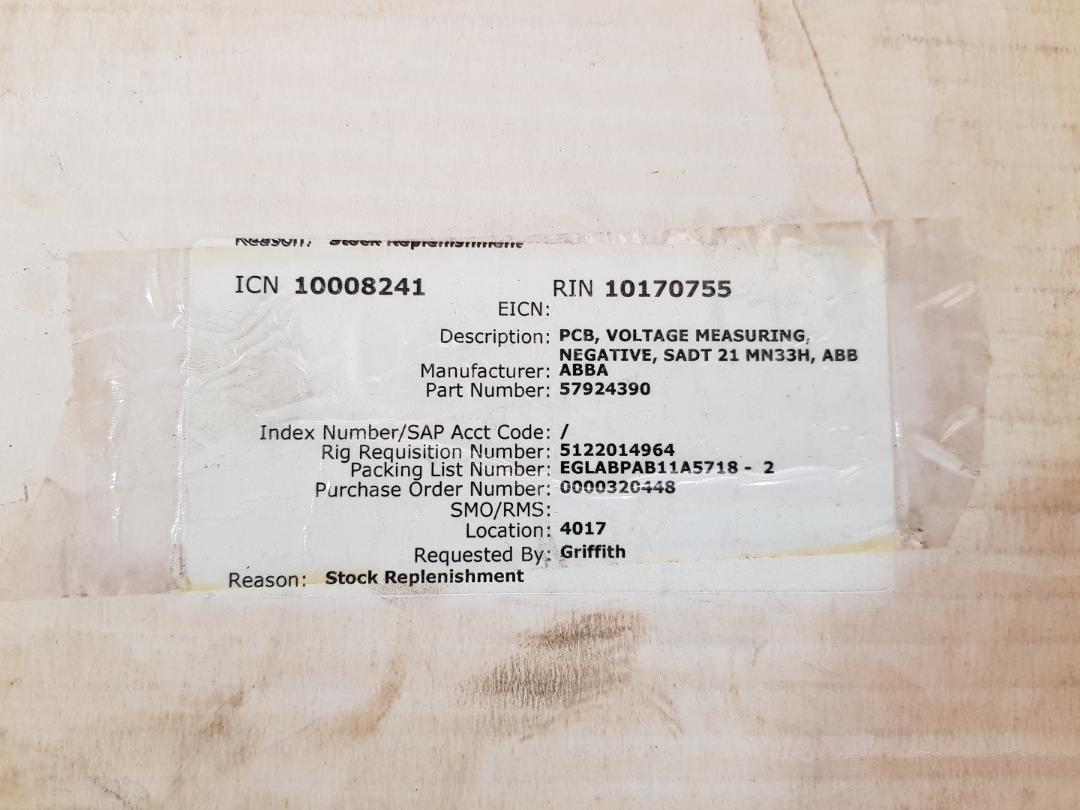 Abb sadt21mn33h drive board 57924390b
