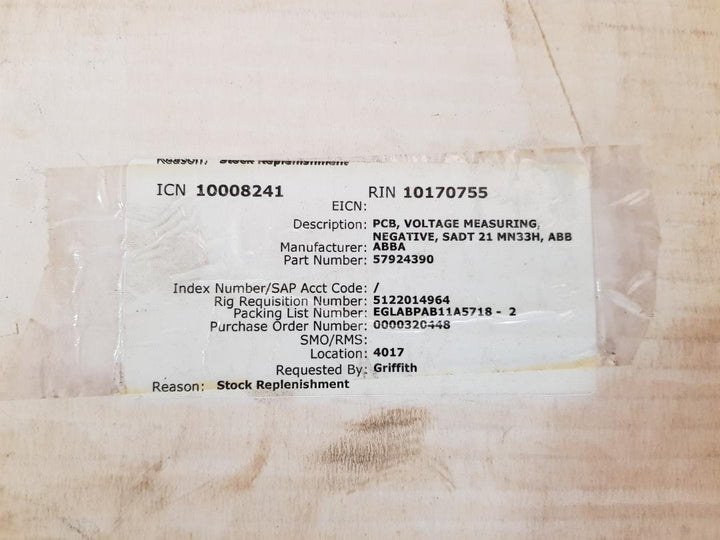 Abb sadt21mn33h drive board 57924390b