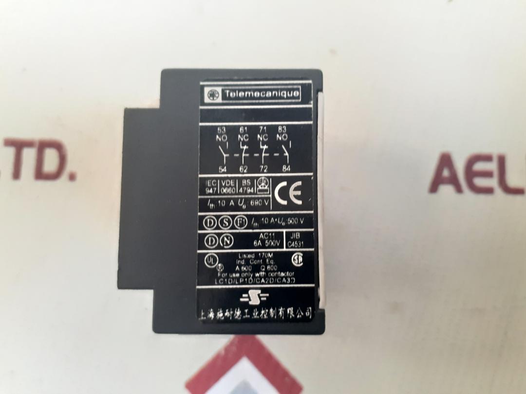 Telemecanique la1 dn22 contact block 