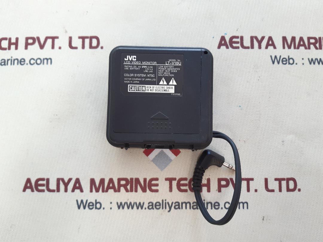 Sony ac-v16 ac power adaptor with jvc lcd video monitor lt-v18