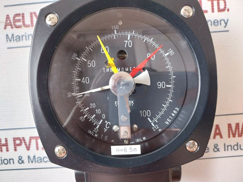 Thyoda 9E1483 Water Ballast Pump Turbine Thermometer 7221