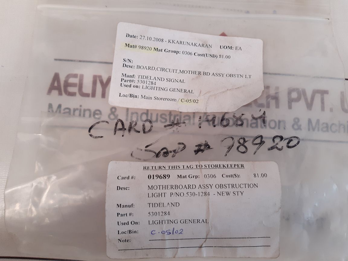 Tideland Signal 530.1284 Mother Board