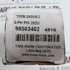 Time Mark 258B 3-phase Power Monitor Moudle 160-240 Vac