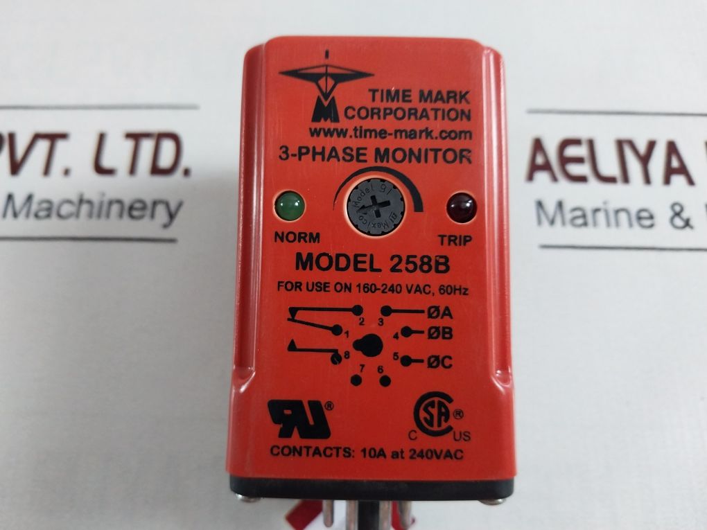 Time Mark 258B 3-phase Power Monitor Moudle 160-240 Vac