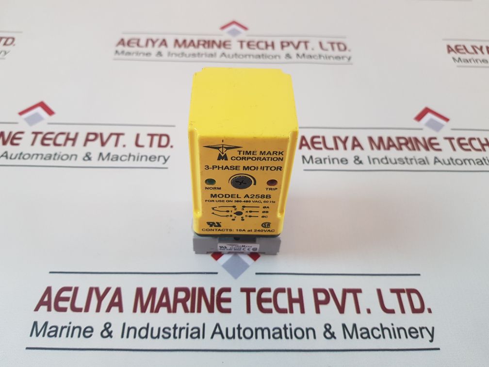 Time Mark Corporation A258B 3-phase Monitor With Base