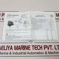 Tival Ff 4-250 Pah Pressure Control Switch
