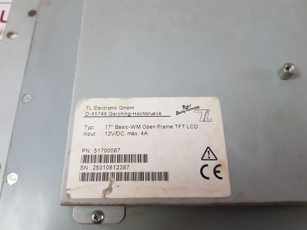 Tl Electronic R17L540-of Touchscreen Monitor 