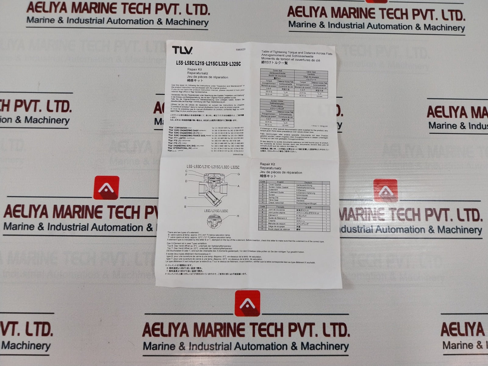Tlv L21S-l21Sc Repair Kit