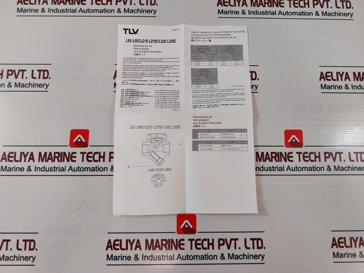 Tlv L21S Cover Gasket Maintenance Kit