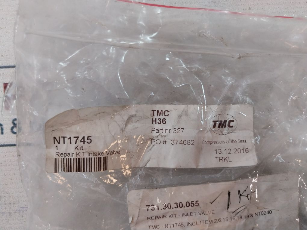 Tmc Nt1745 Inlet Valve Repair Kit