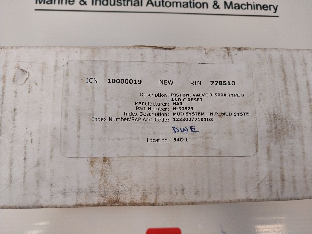 Tnn 30829-hs Piston Valve