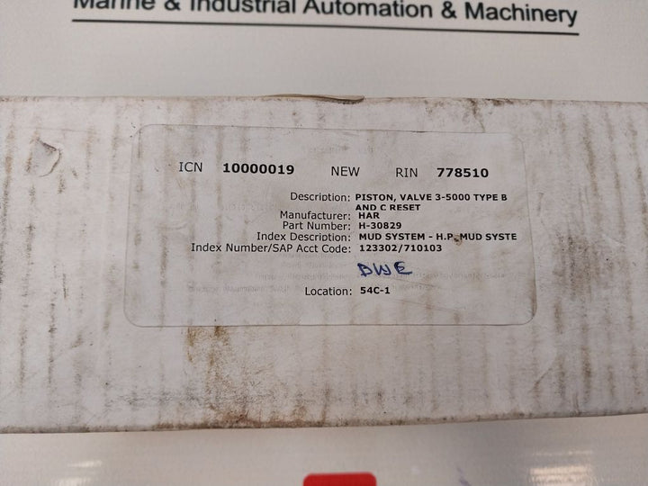 Tnn 30829-hs Piston Valve