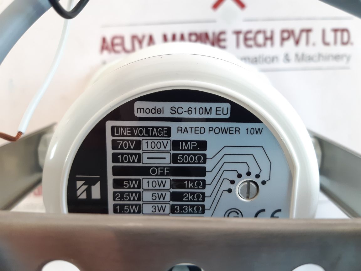 Toa Sc-610M Eu Paging Horn Speaker With Transformer 10W