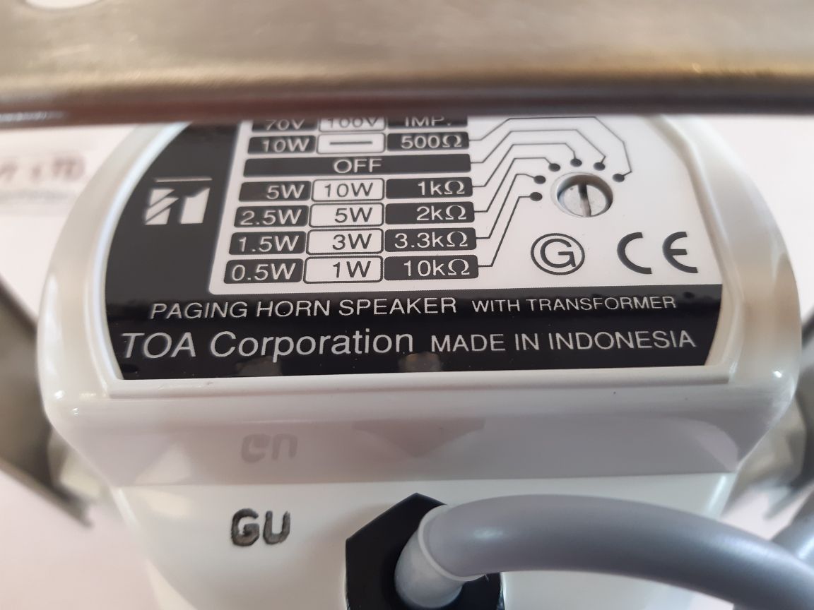 Toa Sc-610M Eu Paging Horn Speaker With Transformer 10W
