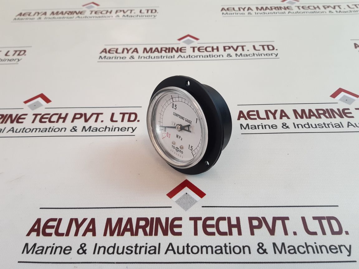 Toako -0.1 To 1.5 Mpa Compound Gauge