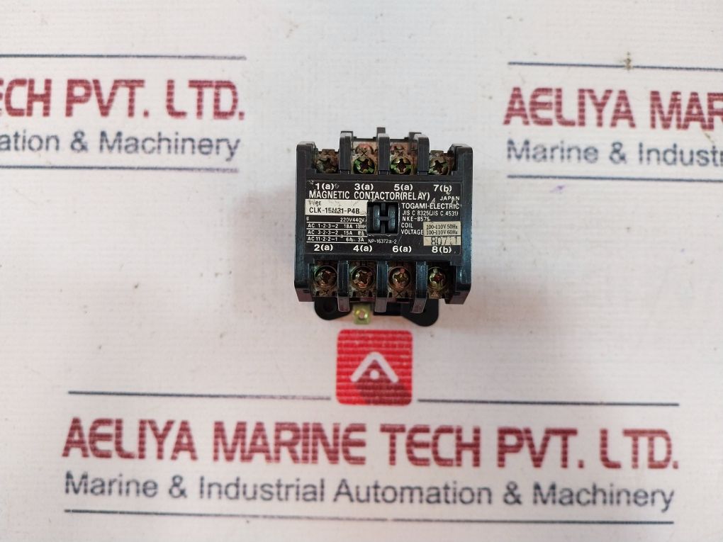 Togami-electric Clk-15H31-p4B Magnetic Contactor Relay 100-110V 50Hz