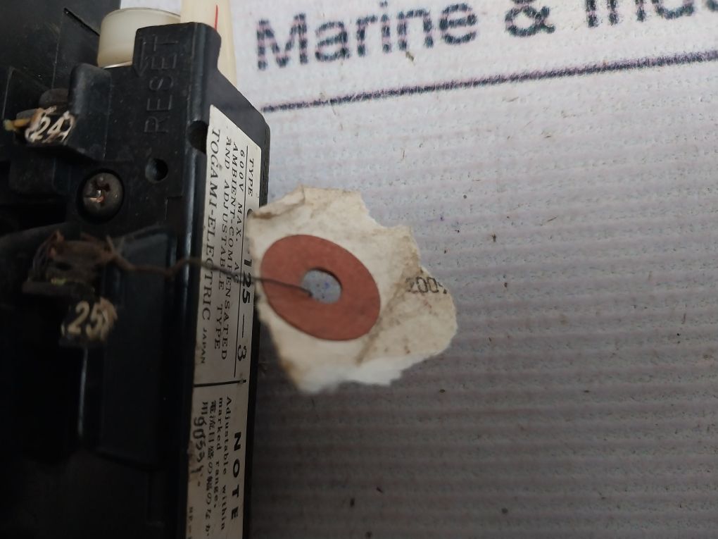 Togami-electric Cr-125-3 Overload Relay