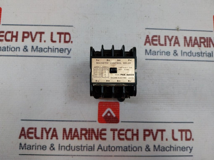 Togami-electric Pak-6Us22 Magnetic Control Relay