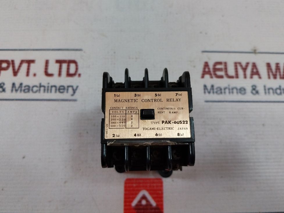 Togami-electric Pak-6Us22 Magnetic Control Relay