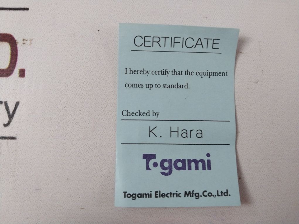 Togami Electric Clk-35Jt-p12 Magnetic Switch 220V 35A 440V 26A