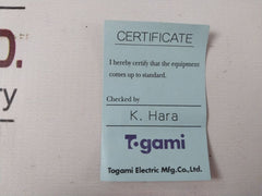 Togami Electric Clk-35Jt-p12 Magnetic Switch 220V 35A 440V 26A