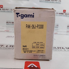 Togami Electric Pak-26J Magnetic Contactor 220-220V 60Hz