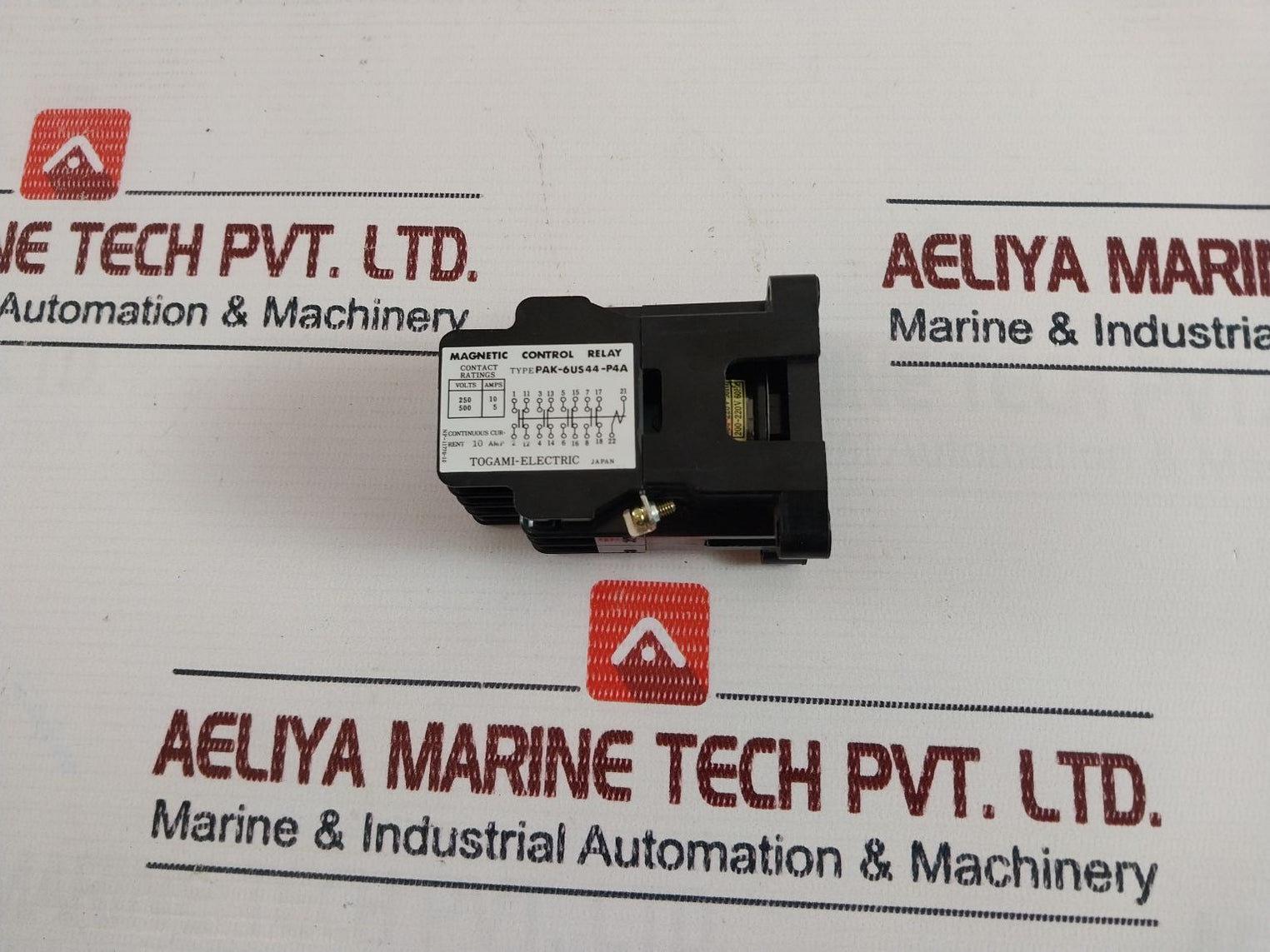 Togami Electric Pak-6Us44-p4A Magnetic Control Relay 617092A