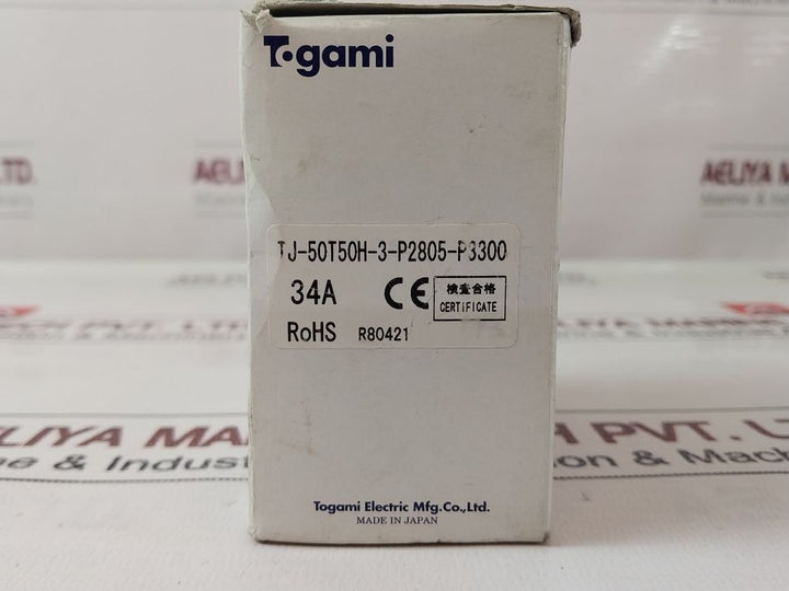 Togami Electric Tj-50-3 Thermal Overload Relay Ac 600V
