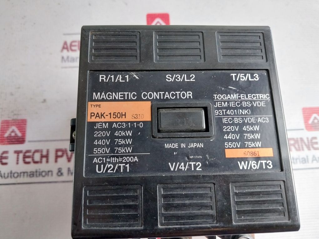 Togami Pak-150H Magnetic Contactor