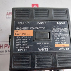 Togami Pak-150H Magnetic Contactor