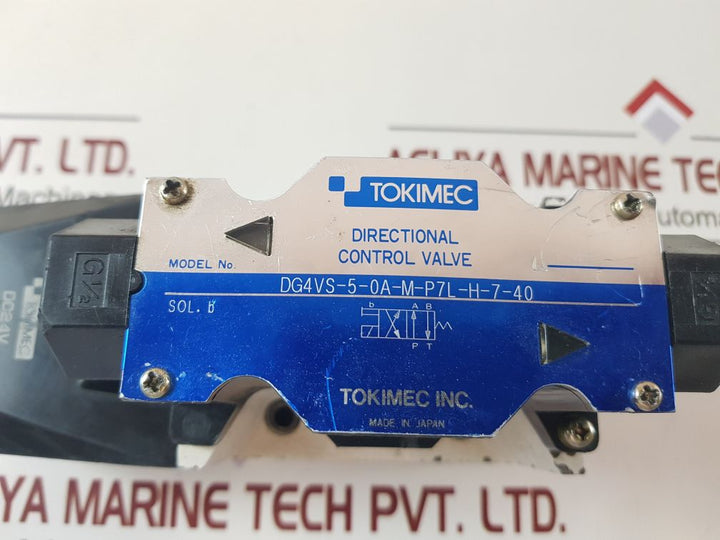 Tokimec Dg4Vs-5-0A-m-p7L-h-7-40 Directional Control Valve
