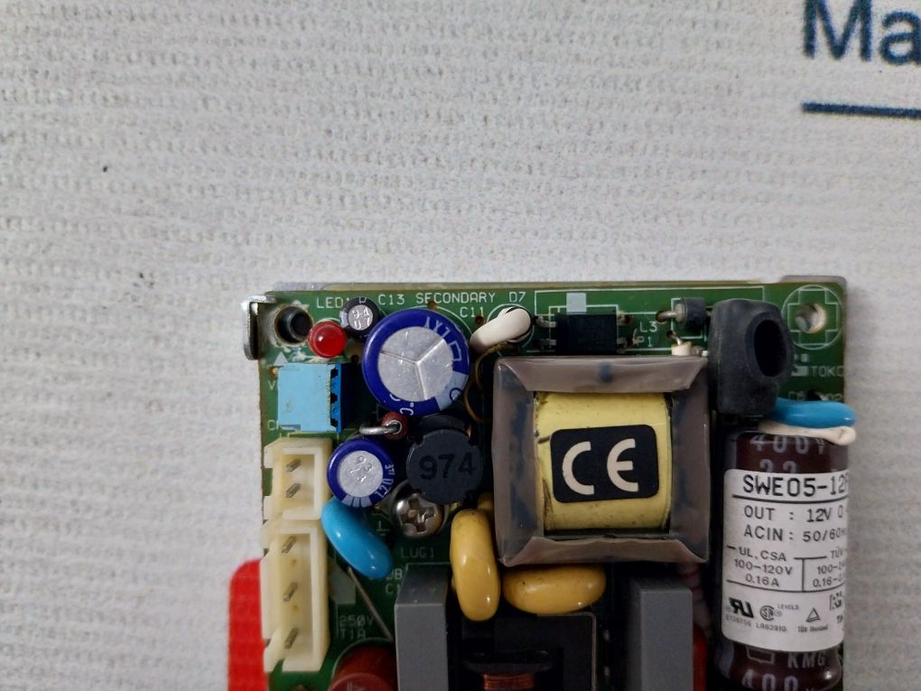 Toko 878-5571-10H Power Supply Board 50/60Hz 100-120V