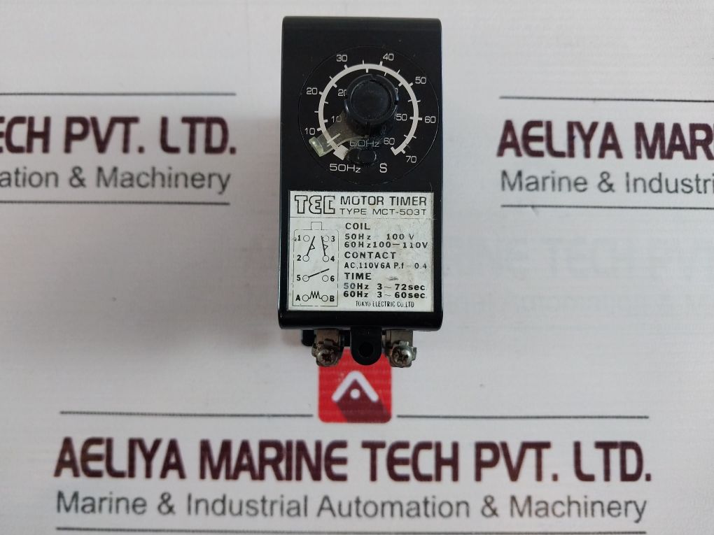 Tokyo Electric Tec Motor Timer Type Mct-503T 100-110V 50/60Hz