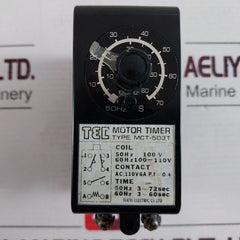 Tokyo Electric Tec Motor Timer Type Mct-503T 100-110V 50/60Hz