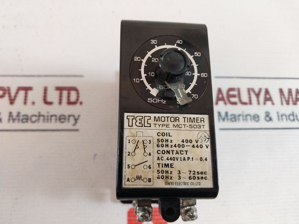 Tokyo Electric Mct-503T Motor Timer 60Hz 400-440V