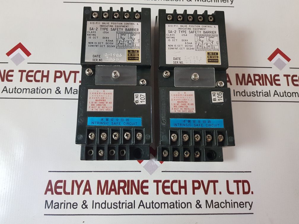 Tokyo Keiki Sa-2 Safety Barrier S10-p11 Valve Position Control