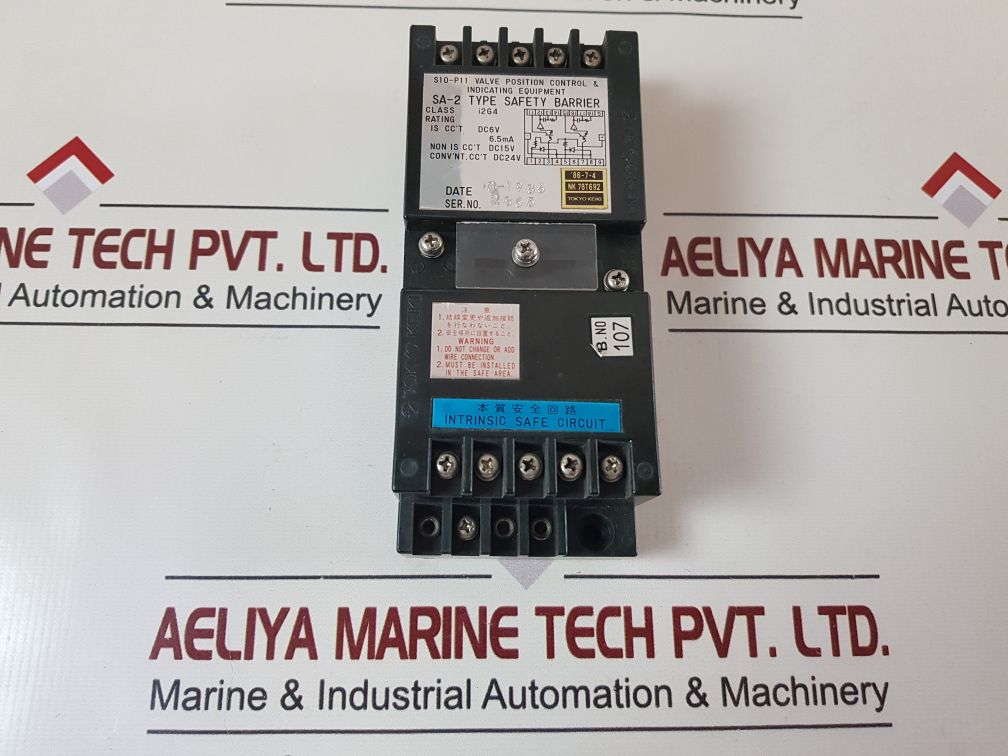 Tokyo Keiki Sa-2 Safety Barrier S10-p11 Valve Position Control
