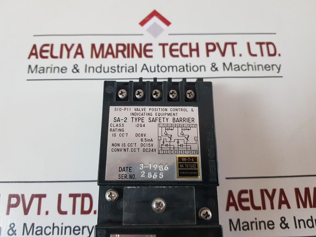 Tokyo Keiki Sa-2 Safety Barrier S10-p11 Valve Position Control