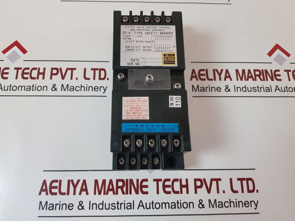 Tokyo Keiki Sg-4 Safety Barrier S10-p11 Valve Position Control