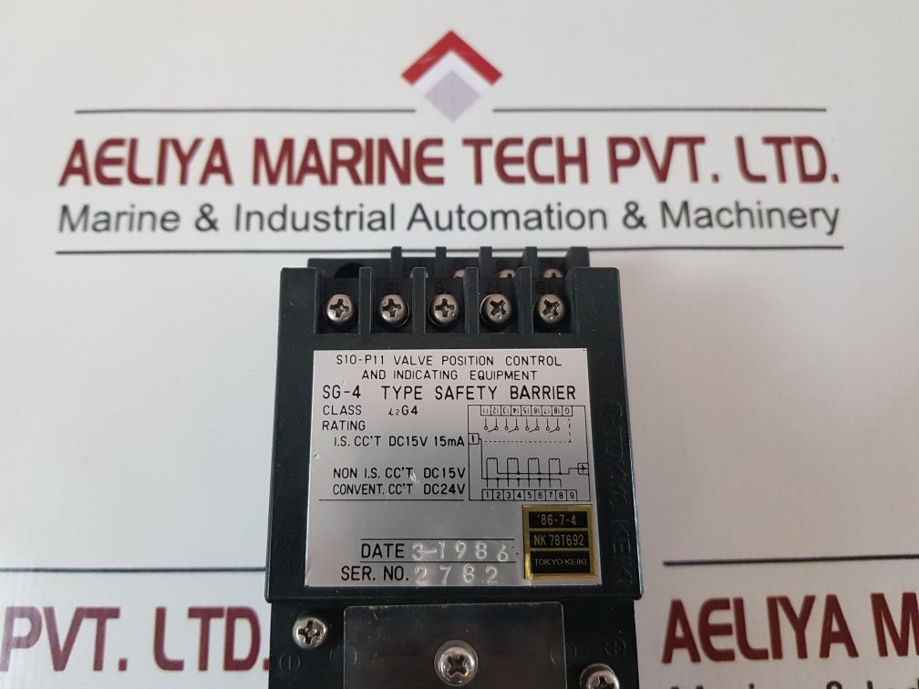 Tokyo Keiki Sg-4 Safety Barrier S10-p11 Valve Position Control